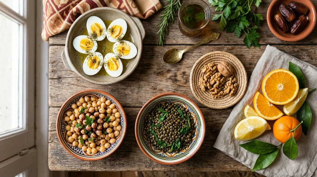  Arab dietary sources of Choline and Iron for fetal brain development in week 7.